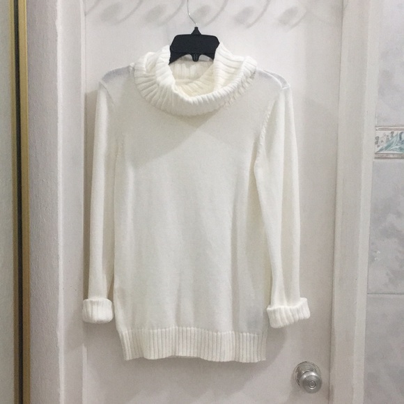 Nautica White Turtle Neck Sweater - Picture 2 of 5